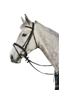 Caldene Flash Bridle With Crank And Rubber Reins