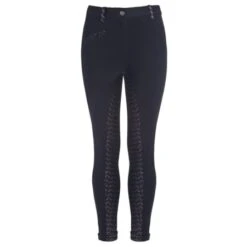 Old Mill Saddlery Old Mill Kids Patterned Seat Jodhpurs - Zip Closure