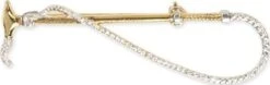 Shires Plated Gold Crop And Thong Stock Pin