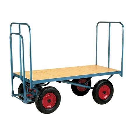 Stubbs England Stubbs Flat Platform Trolley - High Ended With Fixed Sides 1 Stubbs England Stubbs Flat Platform Trolley - High Ended With Fixed Sides