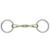 Shires Training Bit 18mm Brass Alloy With Silver Rings