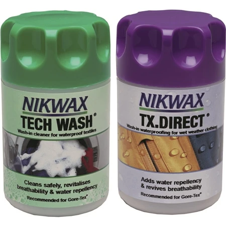 Nikwax Tech Wash 150ml And TX Direct Wash In 100ml 1 Nikwax Tech Wash 150ml And TX Direct Wash In 100ml