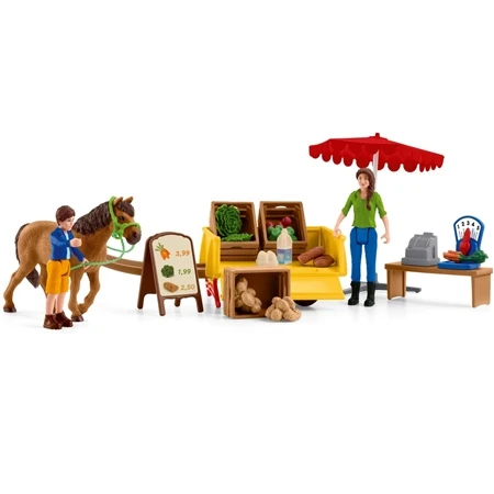Schleich Sunny Day Mobile Farm Stand 1 Schleich Sunny Day Mobile Farm Stand