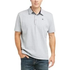 Ariat Mens Medal Short Sleeve Polo