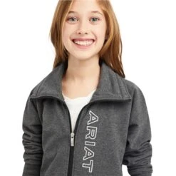 Ariat Youth Team Logo Full Zip Sweatshirt -Equestrian Supplies Store 66440 2