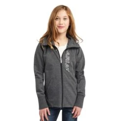 Ariat Youth Team Logo Full Zip Sweatshirt