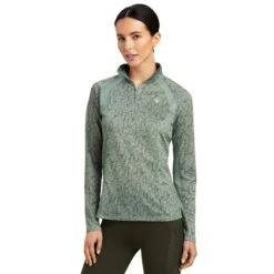 Ariat Ladies Sunstopper 2.0 1/4 Zip Base Layer -Equestrian Supplies Store 66459 2