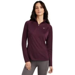 Ariat Ladies Sunstopper 2.0 1/4 Zip Base Layer -Equestrian Supplies Store 66459 4