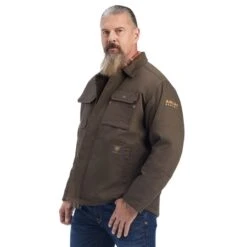 Ariat Work Ariat Mens Rebar DuraCanvas Sherpa Lined Coat