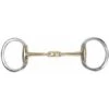 Shires Brass Alloy Flat Ring Lozenge Eggbutt Snaffle