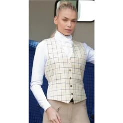 Equetech Classic Tattersall Check Waistcoat 6 Equetech Classic Tattersall Check Waistcoat -Equestrian Supplies Store 69821 2