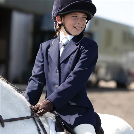 Equetech Jersey Deluxe Junior Competition Jacket 2 Equetech Jersey Deluxe Junior Competition Jacket - Image 2