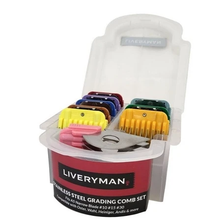 Liveryman A5 Steel Comb Grading Set 2 Liveryman A5 Steel Comb Grading Set - Image 2