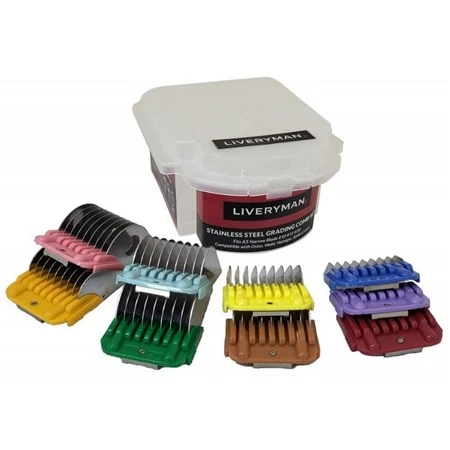 Liveryman A5 Steel Comb Grading Set 1 Liveryman A5 Steel Comb Grading Set