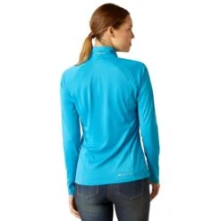 Ariat Sunstopper 2.0 Ladies 1/4 Zip Base Layer -Equestrian Supplies Store 70147 2
