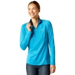 Ariat Sunstopper 2.0 Ladies 1/4 Zip Base Layer