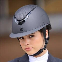 Shires Karben Lorah Ellipse Wide Peak Riding Hat -Equestrian Supplies Store 70513 6