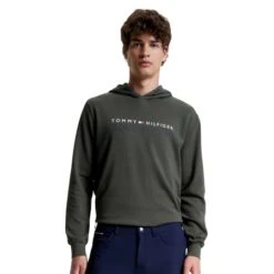 Tommy Hilfiger Equestrian Mens London Logo Fleece Hoodie -Equestrian Supplies Store 70564 2