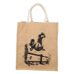 Hy Equestrian Thelwell Collection Large Hessian Bag