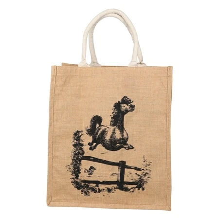 Hy Equestrian Thelwell Collection Large Hessian Bag 1 Hy Equestrian Thelwell Collection Large Hessian Bag